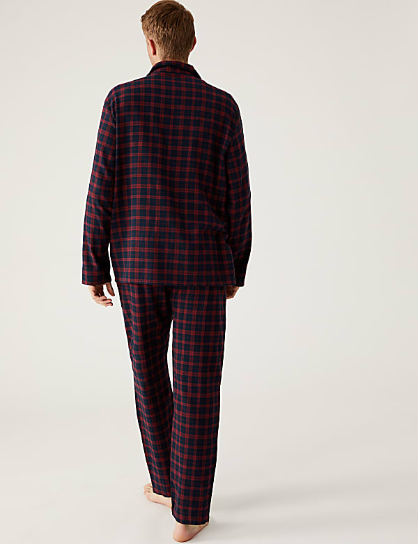 Brushed Cotton Checked Pyjama Set