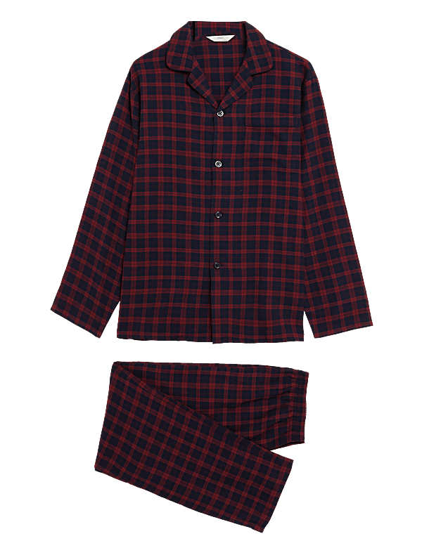 Brushed Cotton Checked Pyjama Set