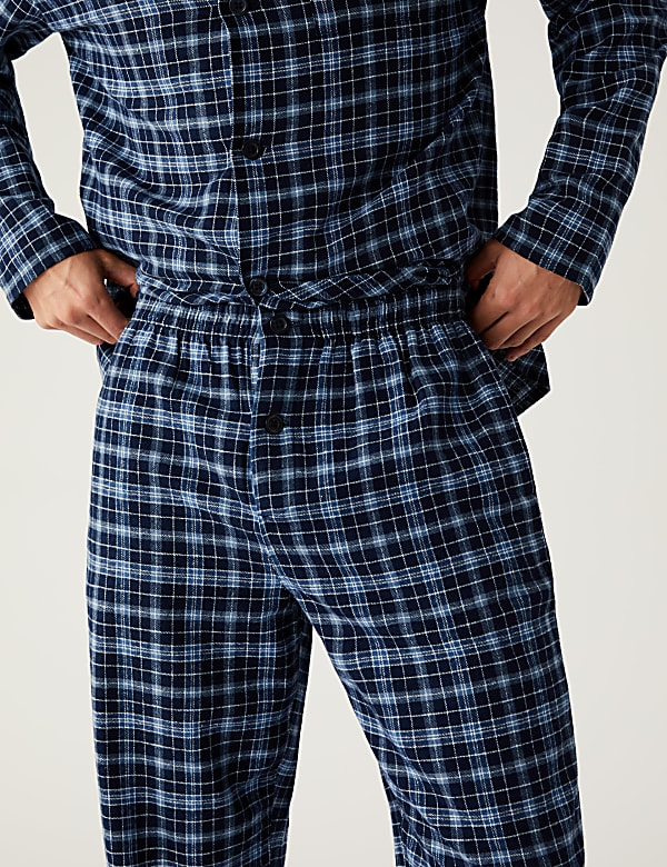 Brushed Cotton Checked Pyjama Set