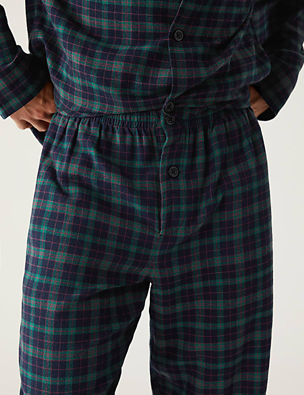 Brushed Cotton Checked Pyjama Set