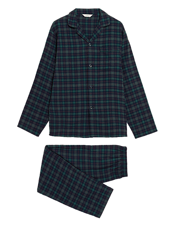 Brushed Cotton Checked Pyjama Set
