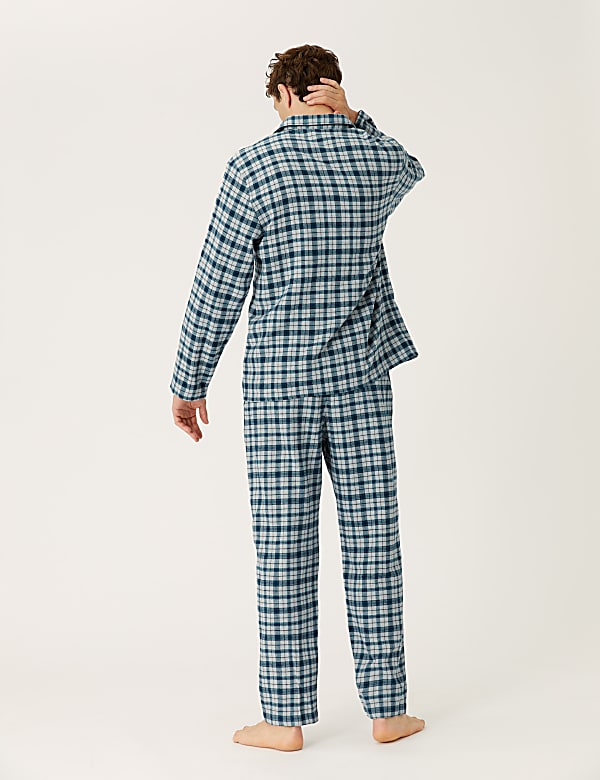Brushed Cotton Checked Pyjama Set