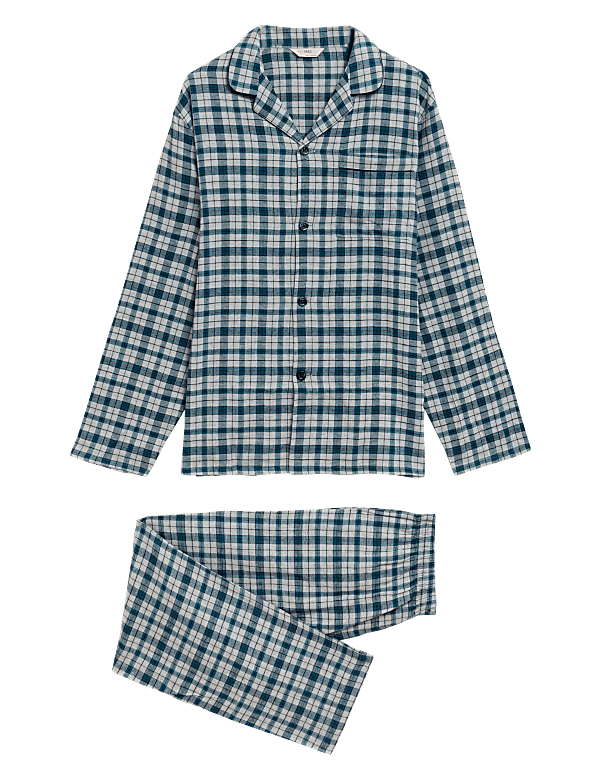 Brushed Cotton Checked Pyjama Set