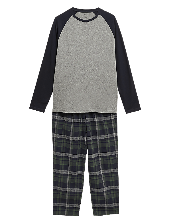 Pure Cotton Round Neck Pyjama Set