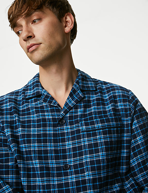 Brushed Cotton Checked Pyjama Set