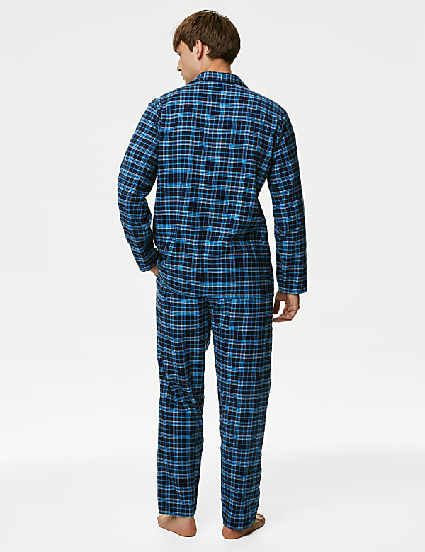 Brushed Cotton Checked Pyjama Set