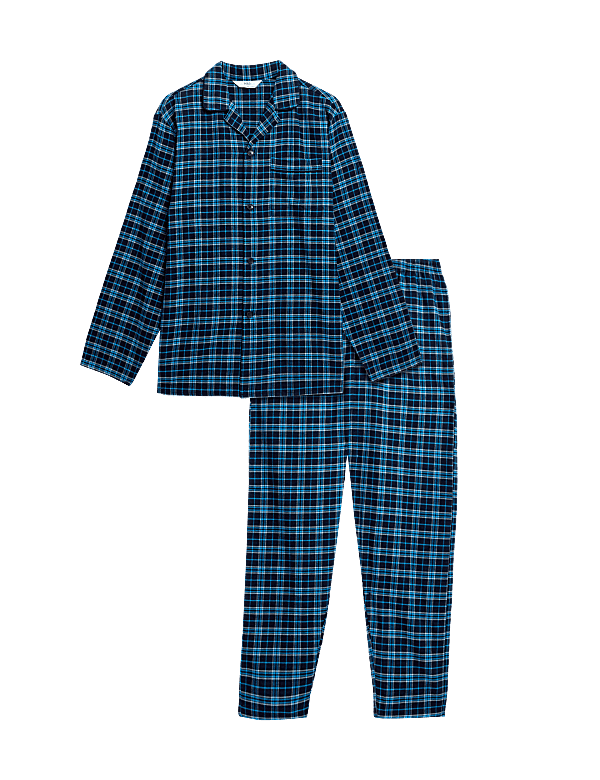 Brushed Cotton Checked Pyjama Set