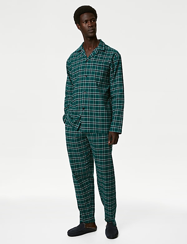 Brushed Cotton Checked Pyjama Set