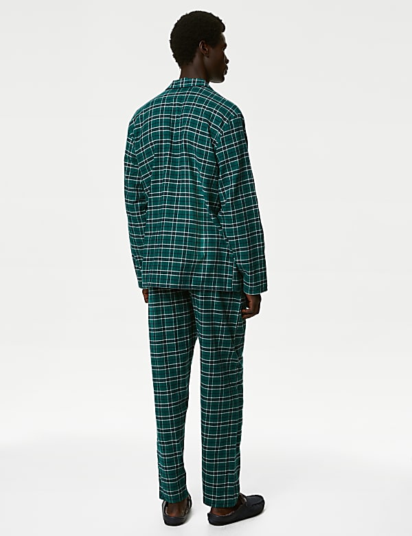 Brushed Cotton Checked Pyjama Set