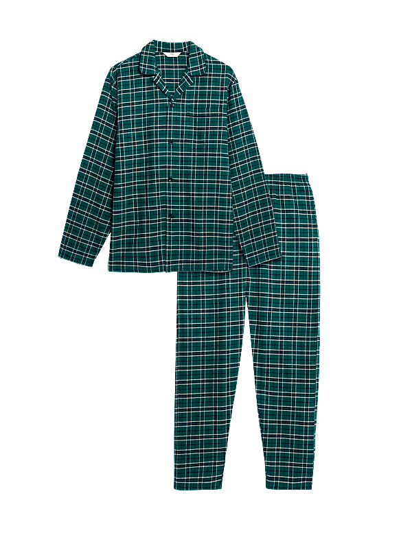 Brushed Cotton Checked Pyjama Set