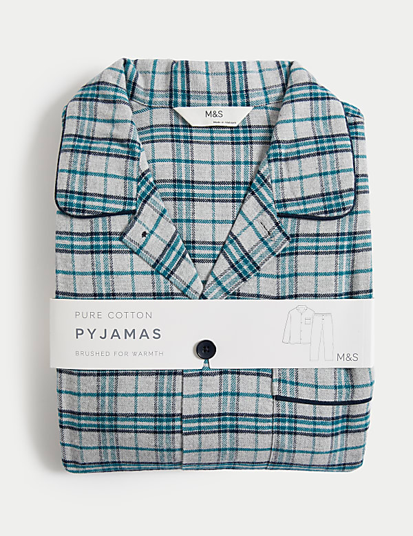 Brushed Cotton Checked Pyjama Set