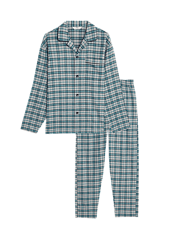 Brushed Cotton Checked Pyjama Set