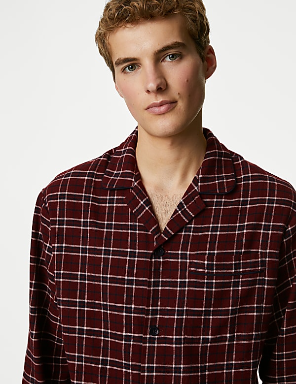 Brushed Cotton Checked Pyjama Set