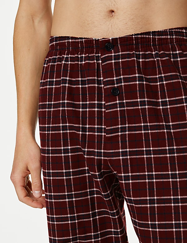 Brushed Cotton Checked Pyjama Set
