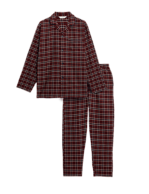 Brushed Cotton Checked Pyjama Set