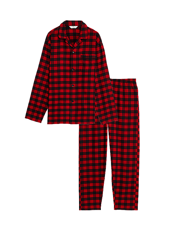 Brushed Cotton Checked Pyjama Set