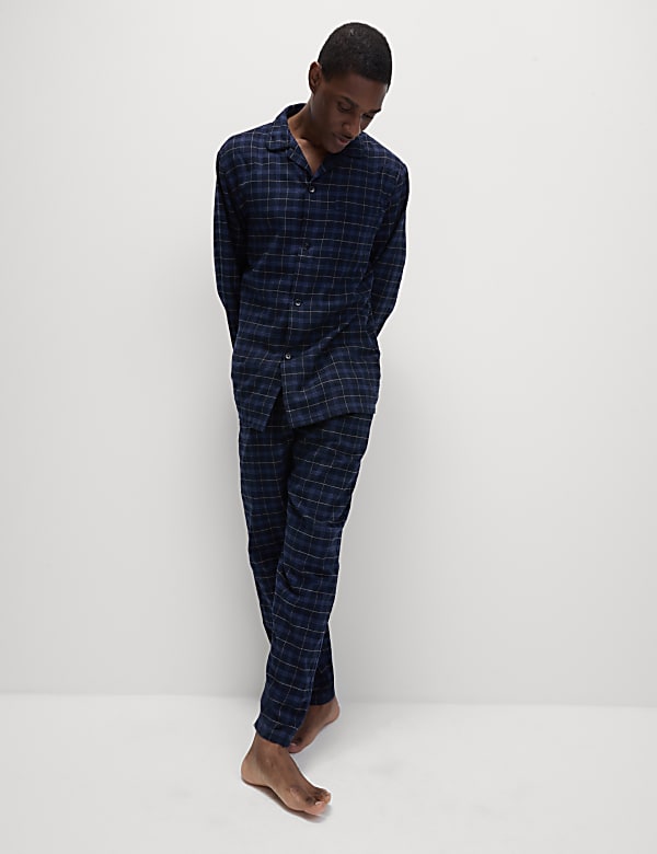 Brushed Cotton Checked Pyjama Set