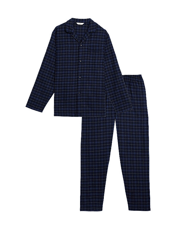 Brushed Cotton Checked Pyjama Set