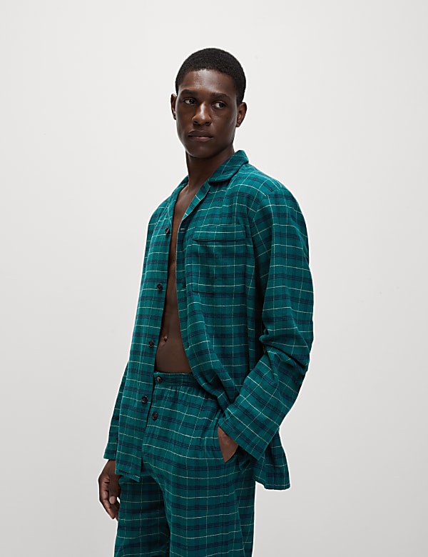 Brushed Cotton Checked Pyjama Set