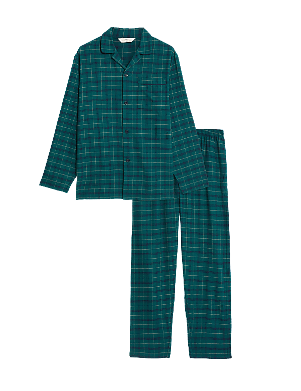 Brushed Cotton Checked Pyjama Set