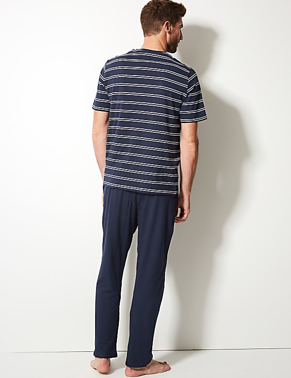 Pure Cotton Striped Pyjama Set