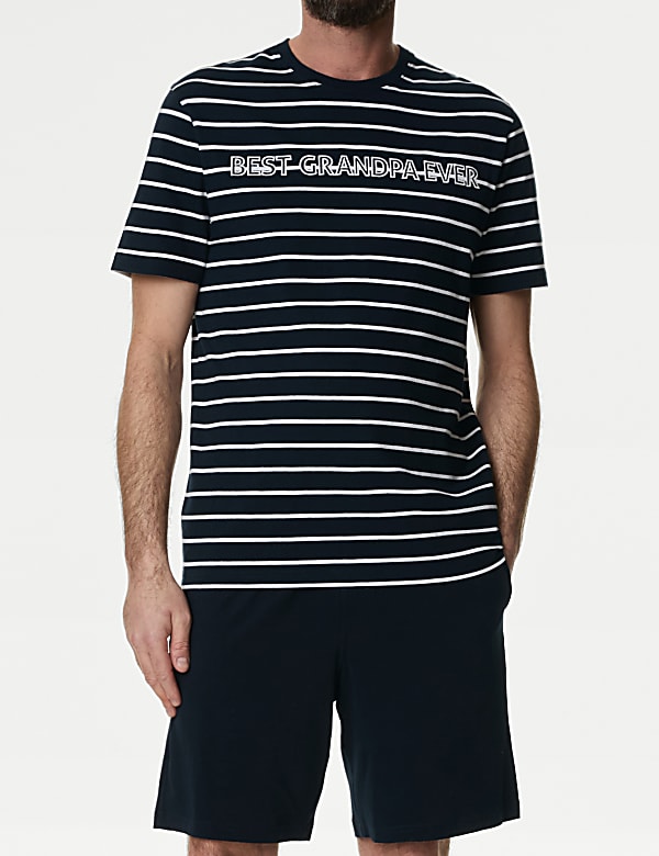 Pyjama 100 % coton avec texte « Best Grandpa » - CH