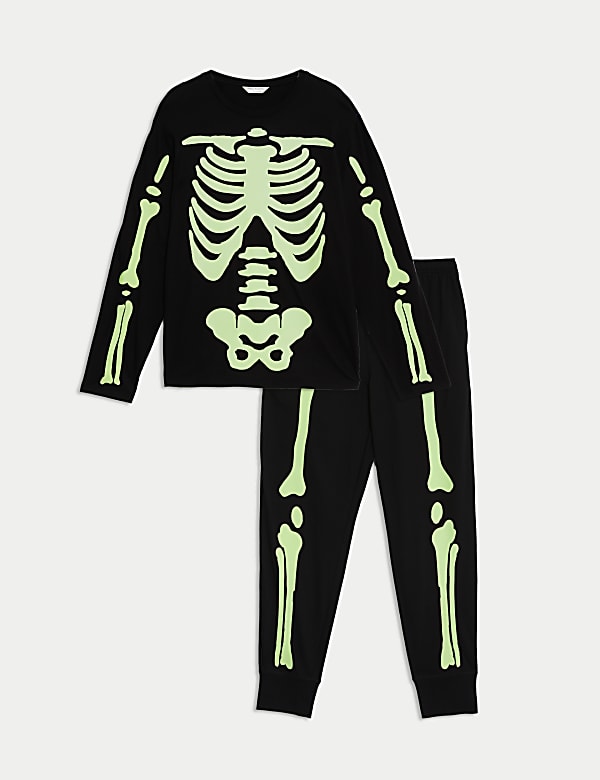 Pure Cotton Skeleton Pyjama Set - US