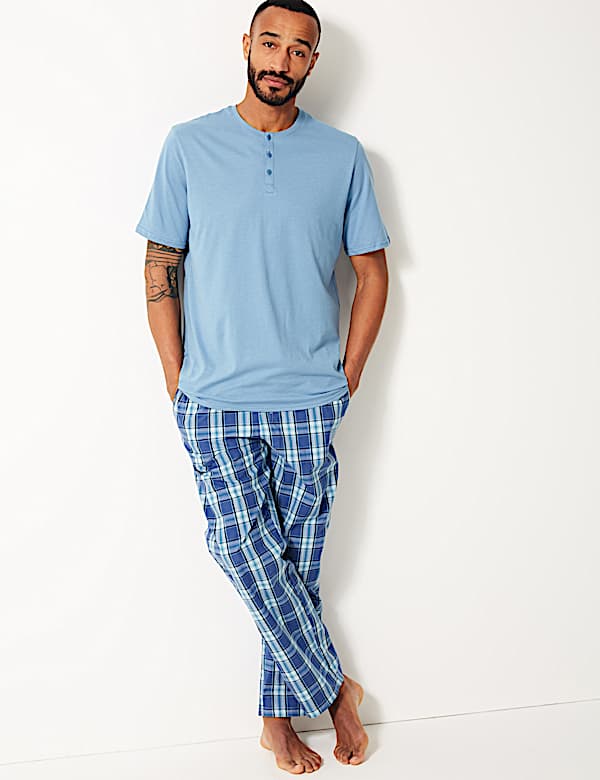 Pure Cotton Checked Pyjama Set