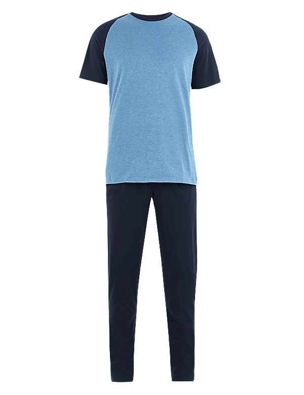 Pure Cotton Striped Jogger Set