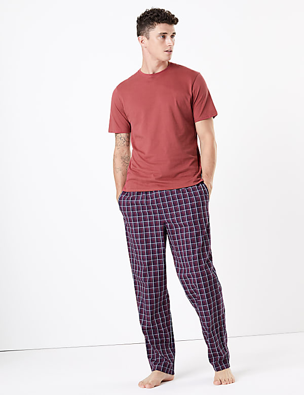 Pure Cotton Checked Pyjama Set