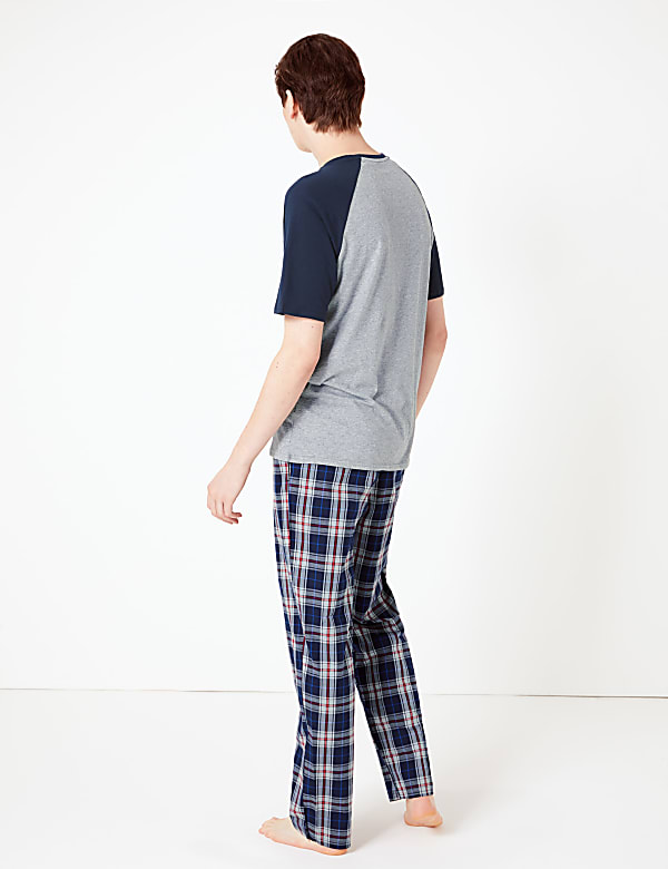 Pure Cotton Checked Pyjama Set