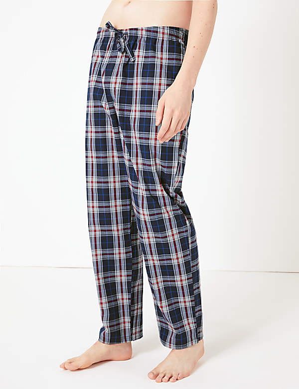 Pure Cotton Checked Pyjama Set