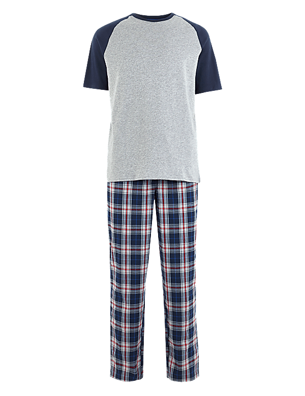 Pure Cotton Checked Pyjama Set