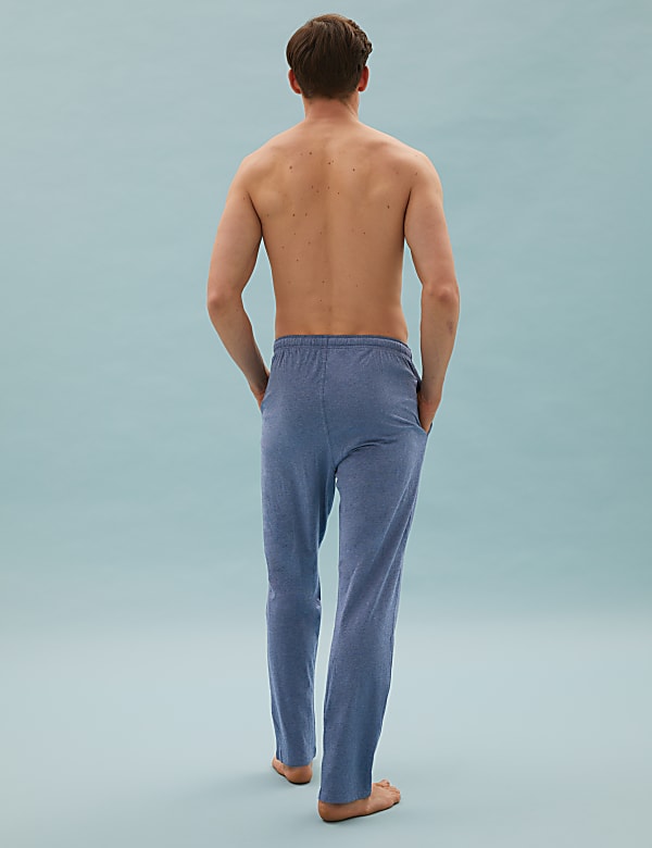 2 Pack Pure Cotton Jersey Pyjama Bottoms
