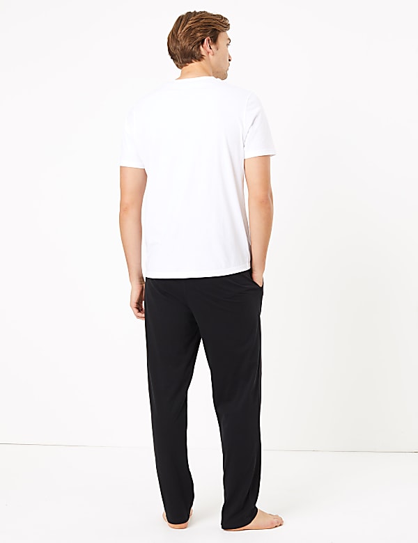 Buy 2 Pack Pure Cotton Jersey Pyjama Bottoms at Marks Spencer