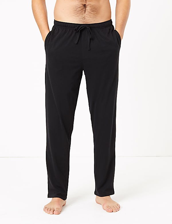 2 pack pure cotton jersey pyjama bottoms outlet