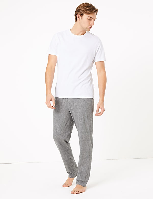 2 pack pure cotton jersey pyjama bottoms sale