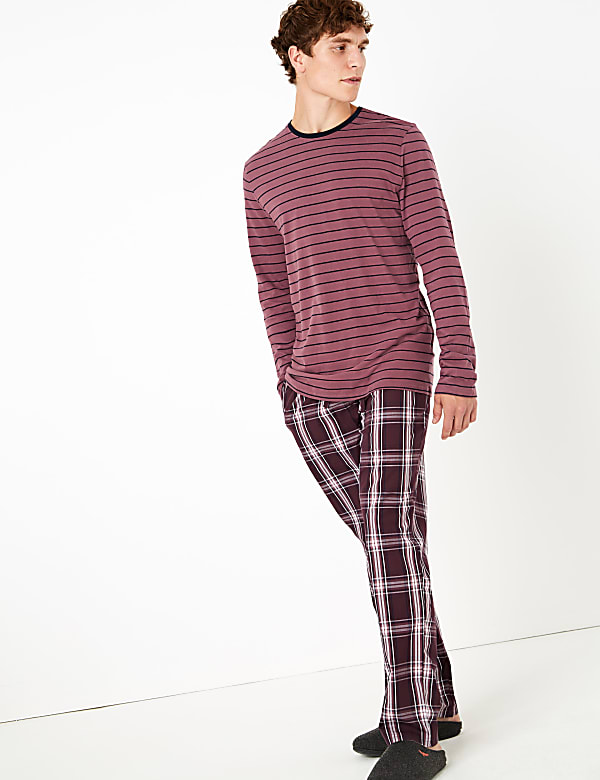 Pure Cotton Checked Pyjama Set