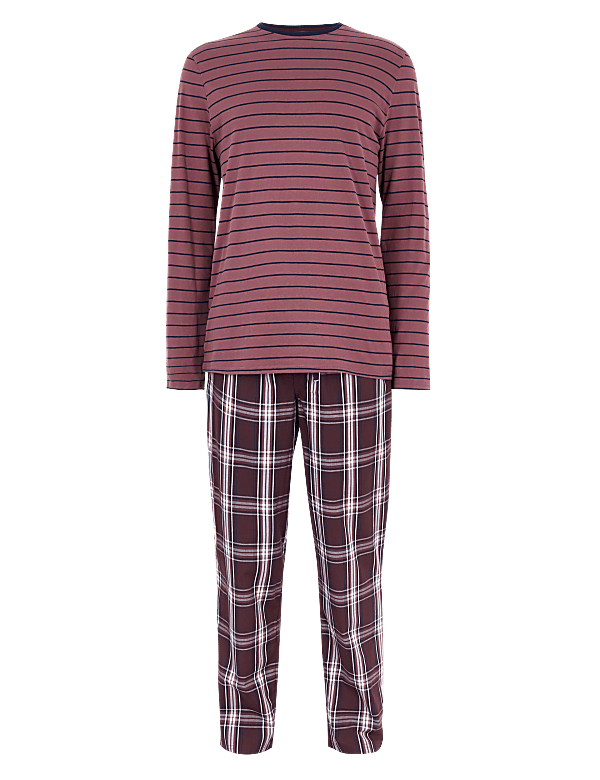 Pure Cotton Checked Pyjama Set