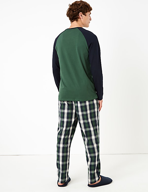 Pure Cotton Checked Pyjama Set