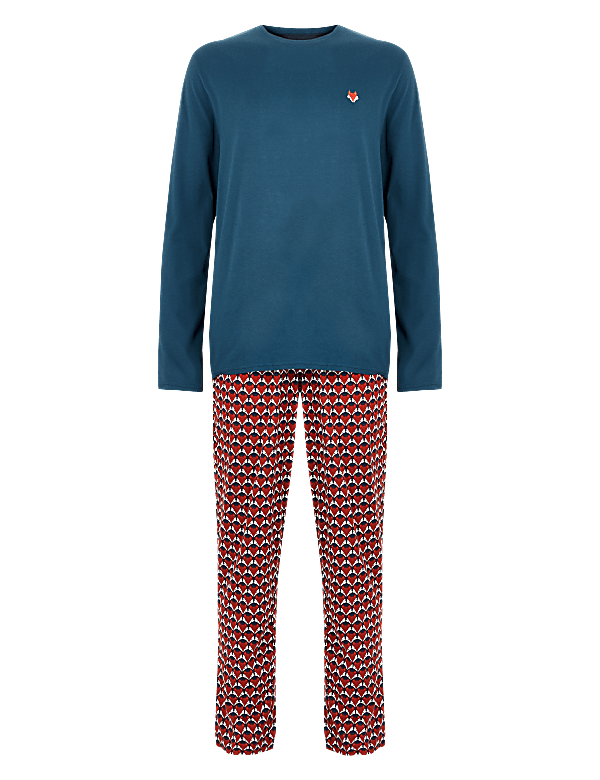 Pure Cotton Printed Pyjama Set