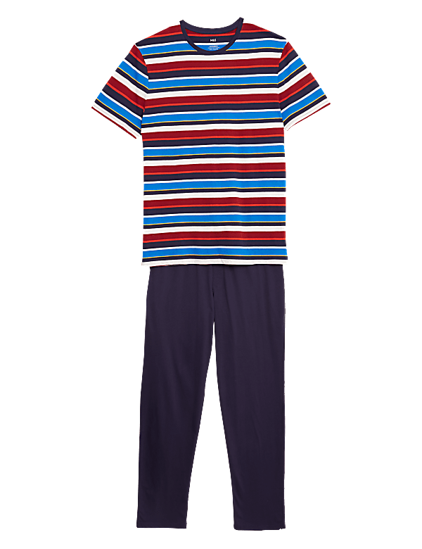 Pure Cotton Striped Pyjama Set