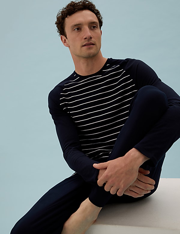 Pure Cotton Striped Pyjama Set