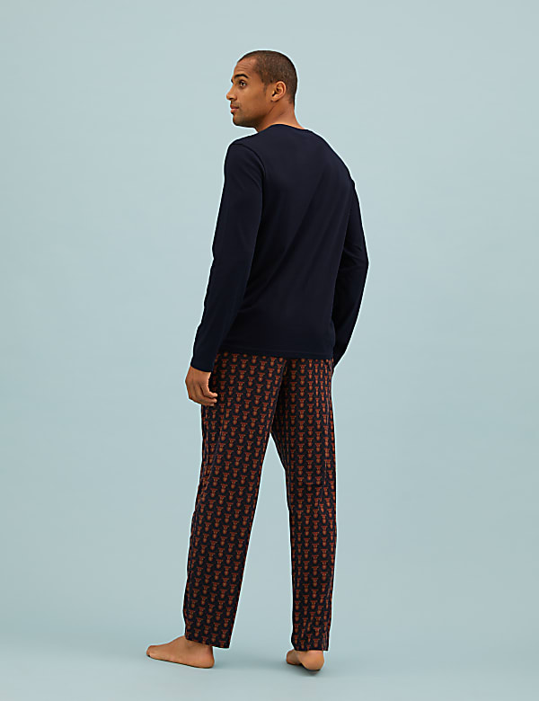 Pure Cotton Stag Print Pyjama Set