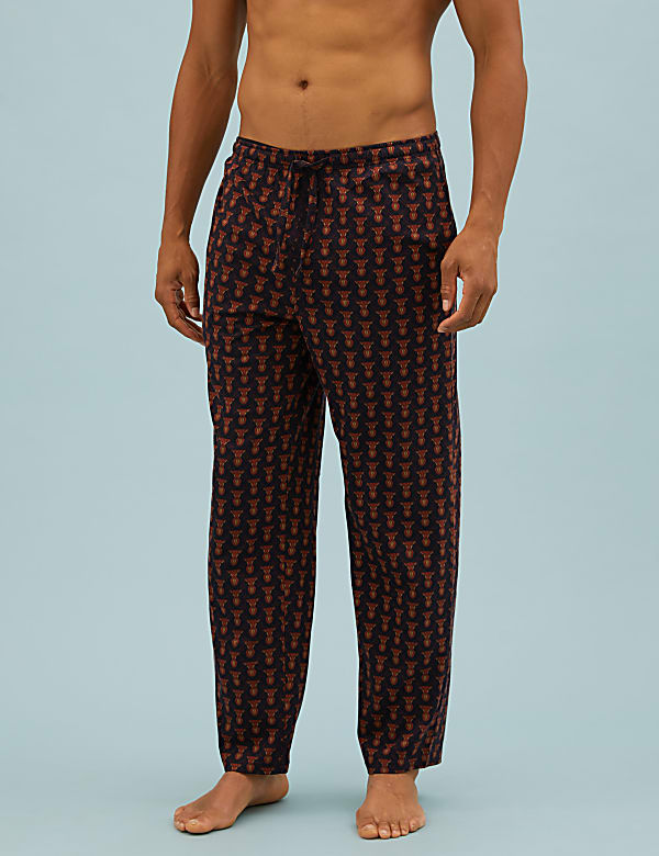 Pure Cotton Stag Print Pyjama Set
