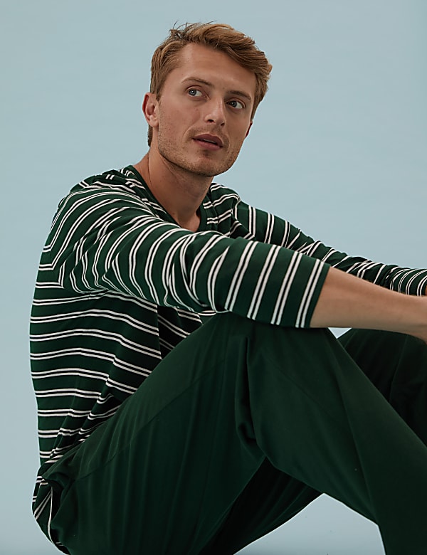 Pure Cotton Striped Pyjama Set