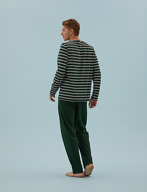 Pure Cotton Striped Pyjama Set