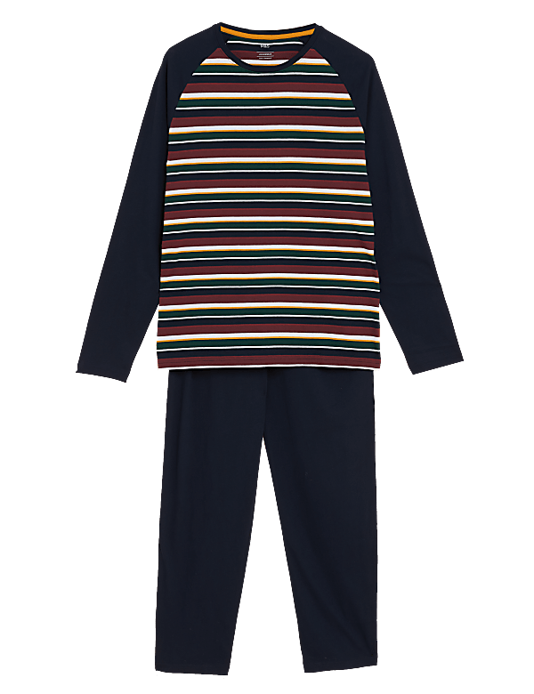 Pure Cotton Striped Pyjama Set