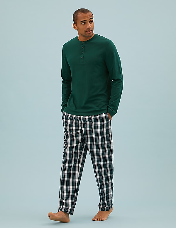 Pure Cotton Checked Pyjama Set