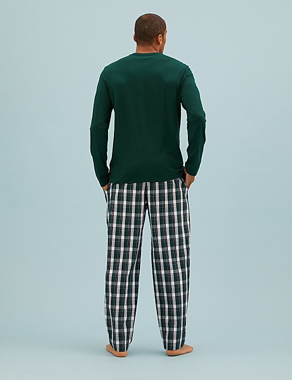 Pure Cotton Checked Pyjama Set